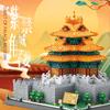 China Imperial Palace Watchtower Bricks World Famous Historical Architecture Building Block Forbidden City Corner Tower Toys