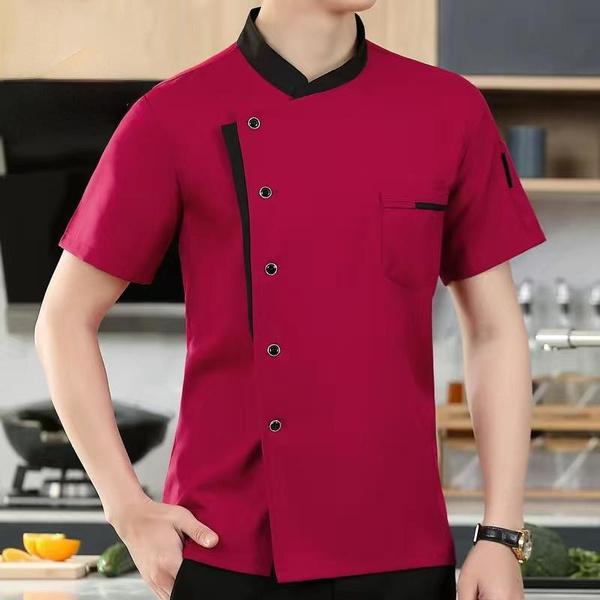 Unisex Chef Jacket Mens Chef Jacket Restaurant Kitchen Chef Uniform Restaurant Hotel Kitchen Cooking Clothes Catering Chef Shirt