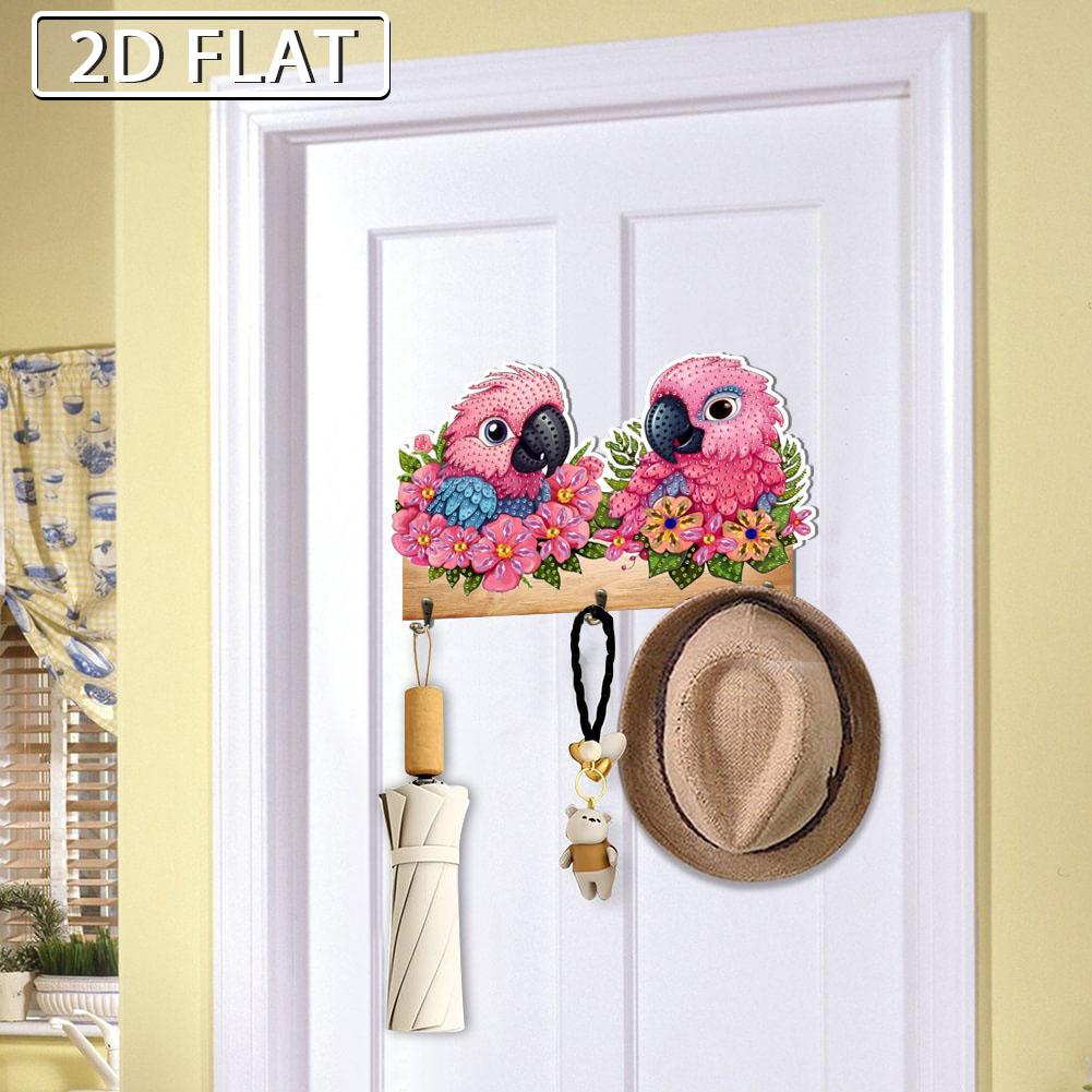 

Parrot Wood DIY Diamond Painting Hanging Hook No Hole Punching Wall Decoration United States