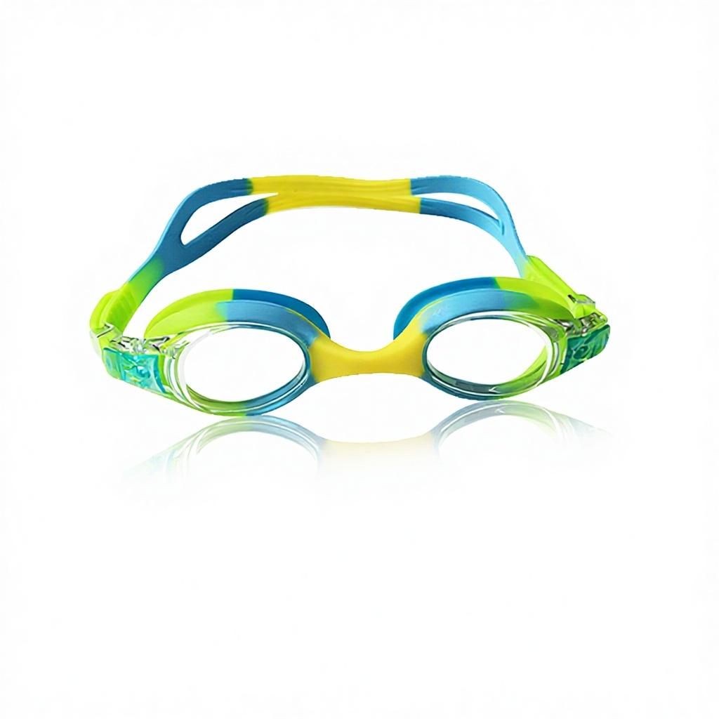 Stock Children Anti-Fog Sun Protection Silicone Swim Goggles for 3-14 Years Waterproof Adjustable No Leaking Training Leisure