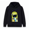Kids Boys Girls Cartoon Monster Print Hoodies Long Sleeve Casual Pullover Sweatshirt for Children