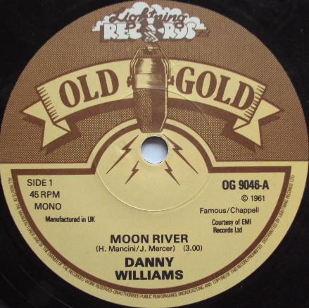 

7inch Record DANNY WILLIAMS Moon River OG9046 OLD GOLD 1979 UK Pop Used