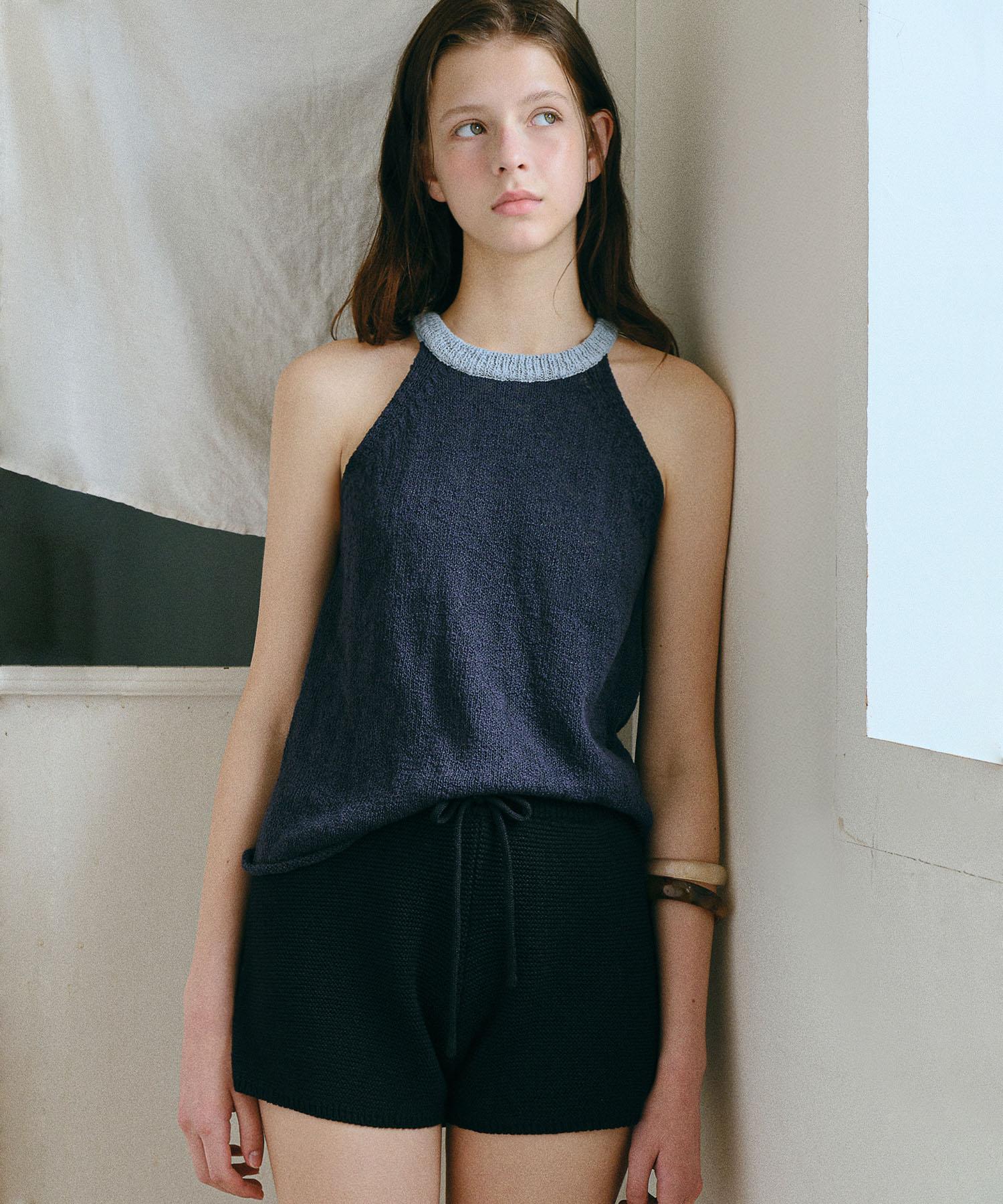 Annies Fetta Halter Sleeveless (Navy) Navy