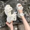 Sandals  Summer New Beach Casual Shoes Muffin Thick-soled High-heeled Soft-soled Heightening Shoes
