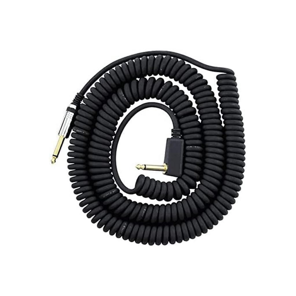 VOX VCC90 Cable Guitar & Bass Shield, Curled Cord Type, Length 39.2 ft (9 m), Black