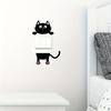 1pc Removable Wallpaper Peel and Stick Decal Cute Cat Wall Sticker Vinyl Self-Adhesive For Bedroom and Living Room Switch Decal Home Decoration