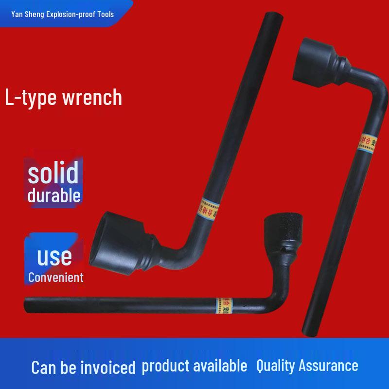 L-Shaped Socket Wrench: Truck Tire Removal Tool & Bent Bar Pipe Wrench