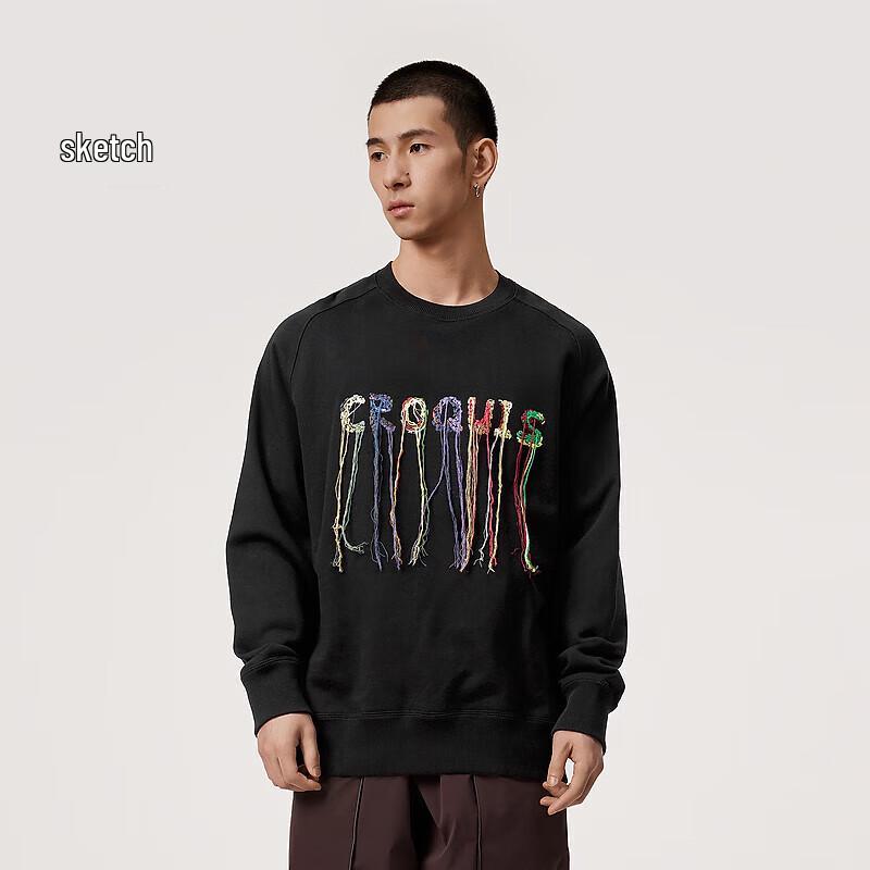 

Мужской свитшот CROQUIS на весну 2024 года, свободного кроя, с круглым вырезом L