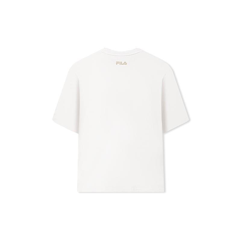 FILA Original Comfortable Solid Color Simple Short Sleeve T-Shirt Men tops F11M639108FWT