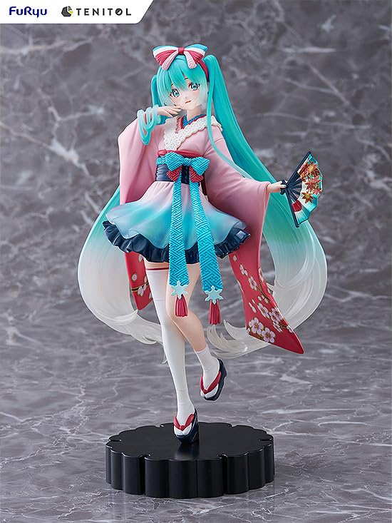 TENITOL Hatsune Miku NEO TOKYO Series KIMONO Plastic Pre-painted Finished Figure