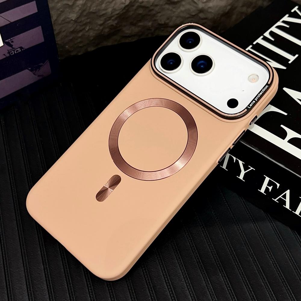 Luxuriöse Matte Harte Bumper Magnetische Hülle Für iPhone 17 16 15 12 13 14 Pro Max Plus Für Magsafe Kabelloses Laden Schutzhülle