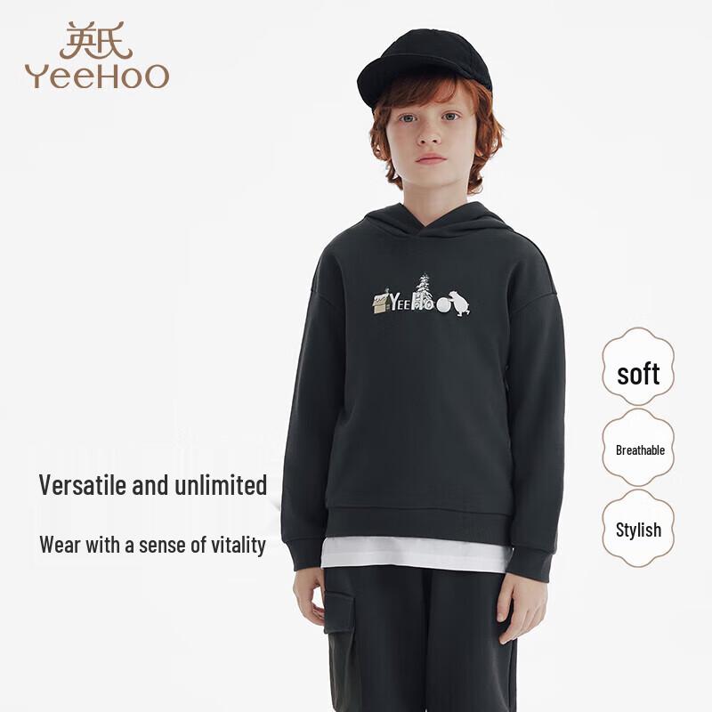 YEEHOO Boys Casual Hooded Sweatshirt 110