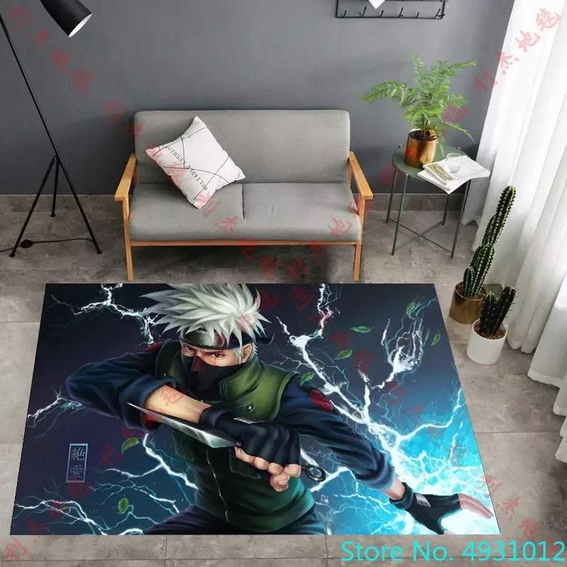 Creative 3D Carpet Akatsuki Naruto Sasuke Anime Print Living Room Bedroom Decoration Rug Children Anti Slip Crawling Mat