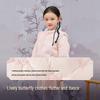 Balabala Girls' Chinese Style Embroidered Faux Two-Piece Down Jacket