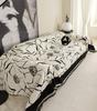 Black White Sofa Cushion Cover Sofa Cover Chenille Universal Sofa Towel Couch Cover Pet Mat Living Room Sofa Dust Proof