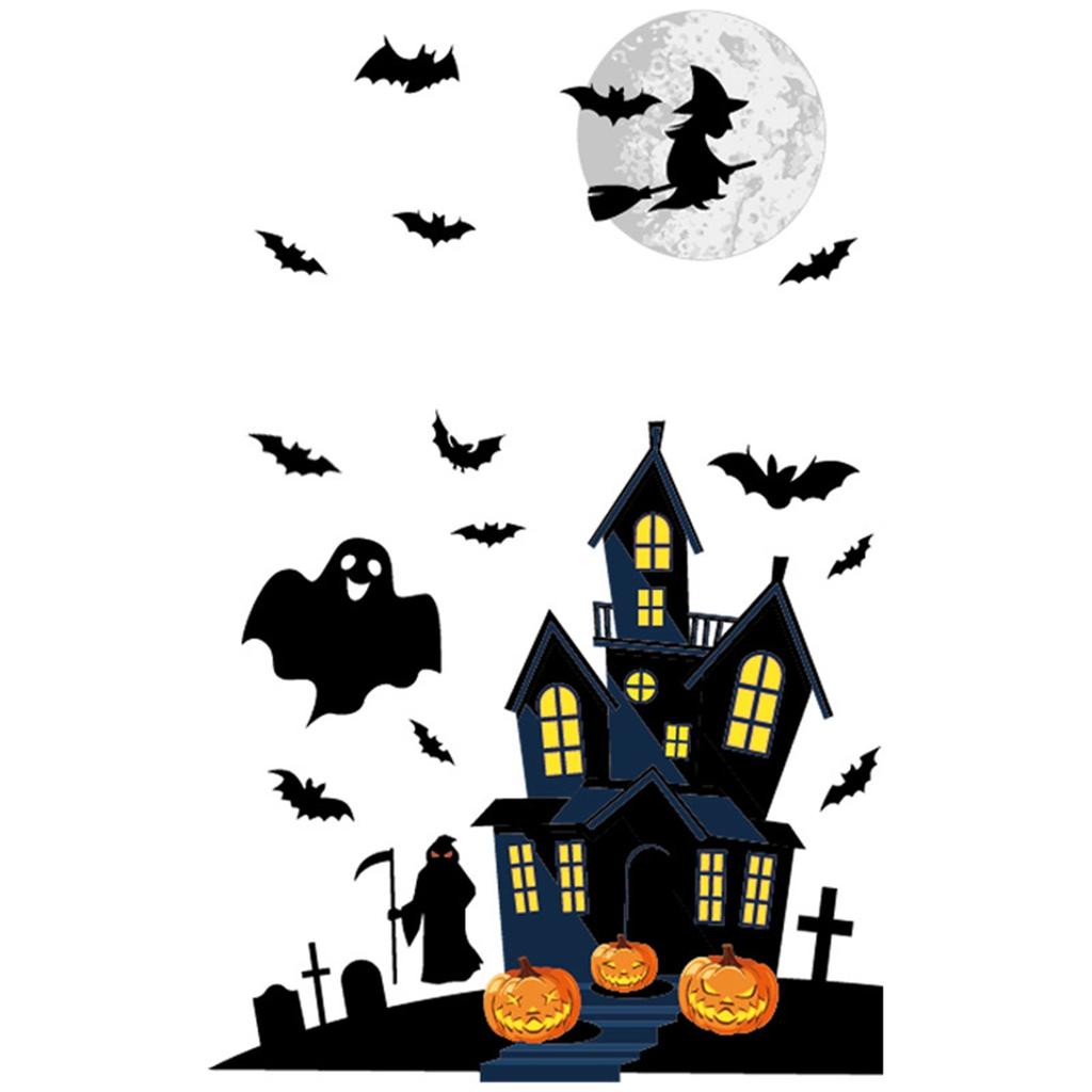 Naklejki Halloween Naklejki na Okno Naklejki Naklejki Ścienne Zestaw Dekoracja Halloween