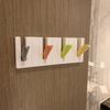Four-grid Wall Mounted Hanger Punch Free Sundries Storage Hooks  for Hair Accessories