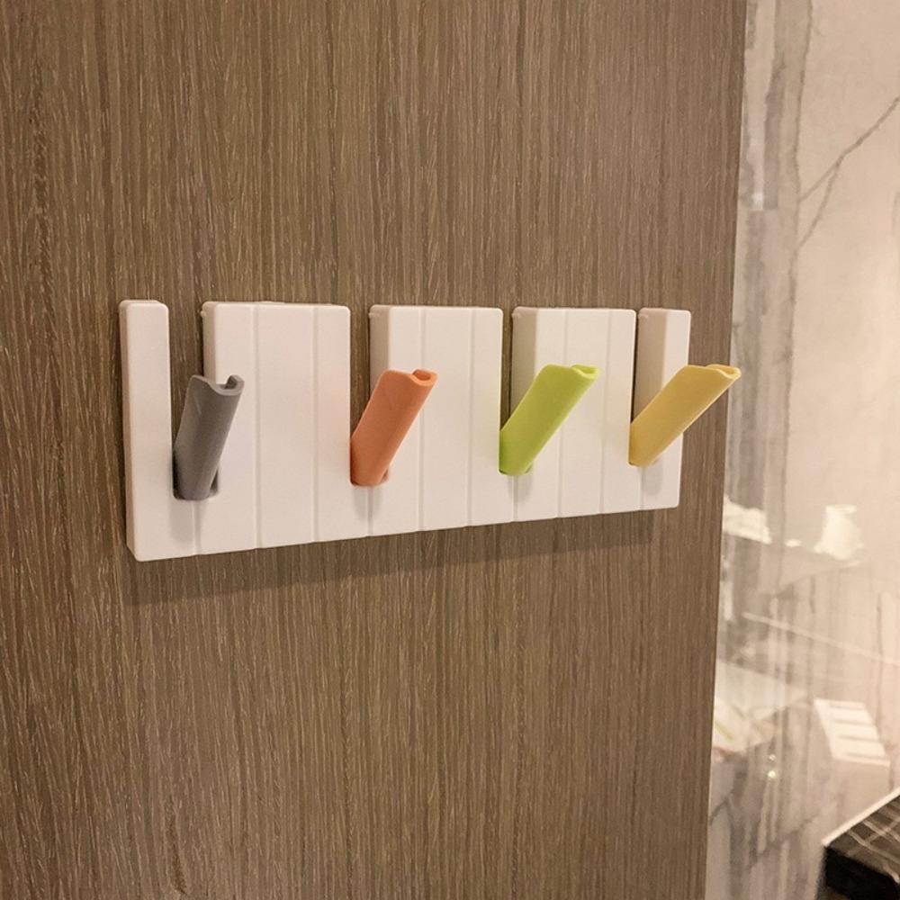 Four-grid Wall Mounted Hanger Punch Free Sundries Storage Hooks  for Hair Accessories