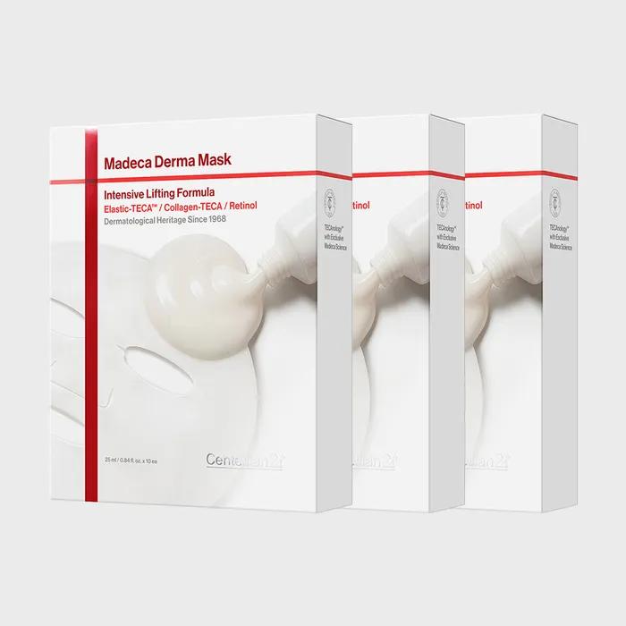 Centellian24 Madeca Derma Mask Intensive Lifting Formula 3 Boxes (Total 30 Sheets) Anti-aging Mask Pack