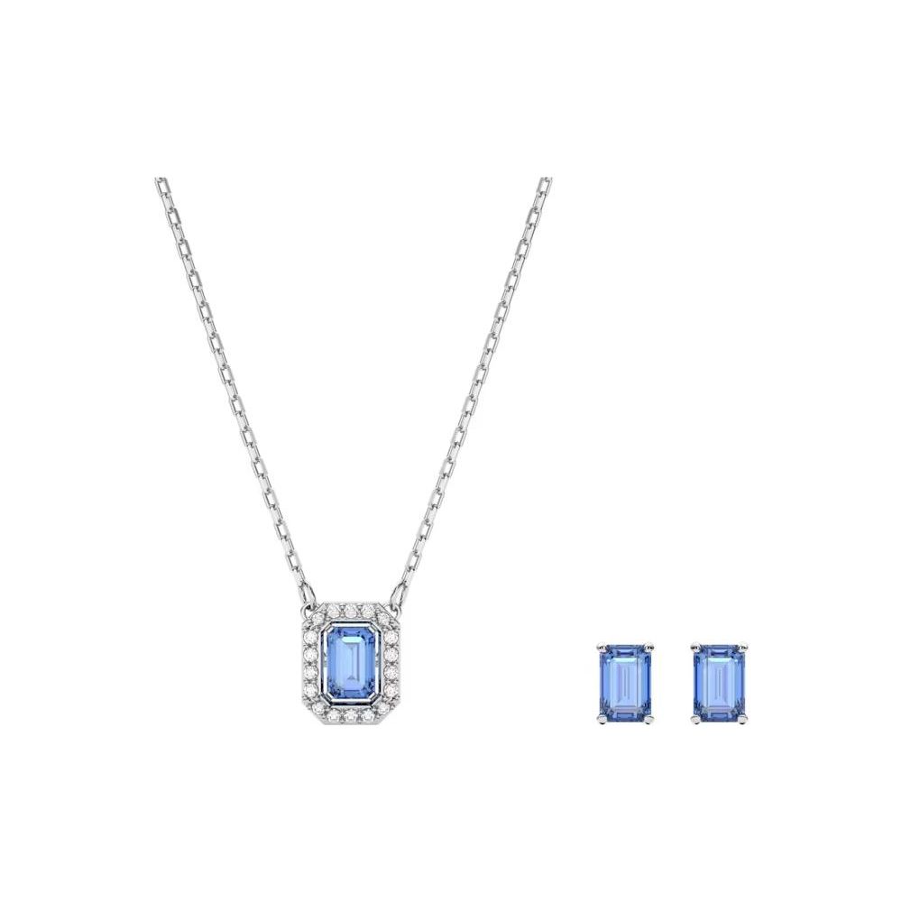 Swarovski Una Fashionable Elegant Octagonal Cut Necklace Women necklace 5641171 Box (Random Color)
