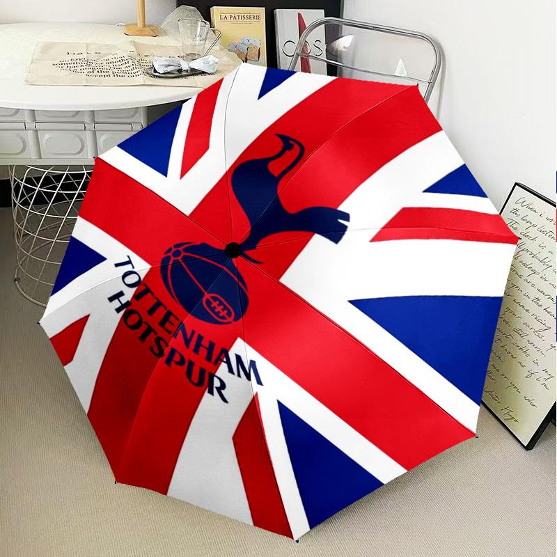 1PC Tottenham Hotspur F.C Design Printed Umbrella Folding umbrella, automatic umbrella 8-Frame for Travel, camping Fan gifts Christmas Gifts