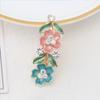 Stall Rhinestone Hairpin Painted Lacquer Flower Clip Small Flower Alloy Hairpin Ponytail Spring Clip