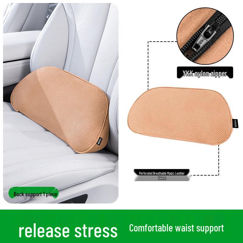 Tesla Lumbar Support Cushion for Model Y/3/S – Backrest Pad for Enhanced Comfort