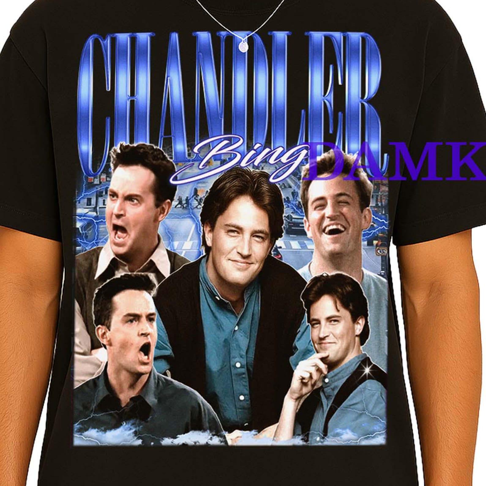Chandler Bing Shirt, Friends Tv Series Matthew Perry Fan Gift, Vintage Chandler Bing Retro T-shirt, Funny Chandler Friends Fans Merch Tees S