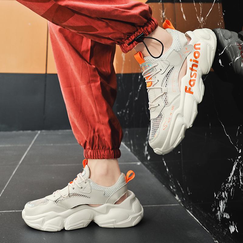 Men Sport Sandals Summer Women Beach Shoes White School Students Sneakers Couple Shoes Breathable Large Size
