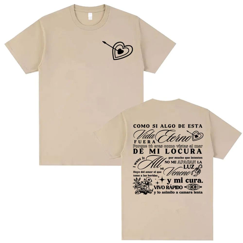 Rapper Delaossa Album Letters Print Tshirts Men Women Casual 100 Cotton Oversized T Shirt Harajuku Hip Hop High Street Tshirt