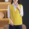 Vest for Women Sleeveless Sweater Tops Knitted Solid Color Sweater Vest Oversize Loose Versatile Casual Sleeveless Coat Vest Top