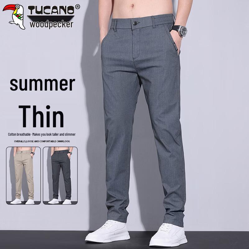 Tucano Men s Spring Summer Straight Fit Casual Pants 32