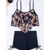 2026 Conjunto Tankini Estampado de 2 Piezas Traje de Baño para Mujer Sexy de Cintura Alta Traje de Baño Bañador Femenino Traje de Baño de Verano Ropa de Playa