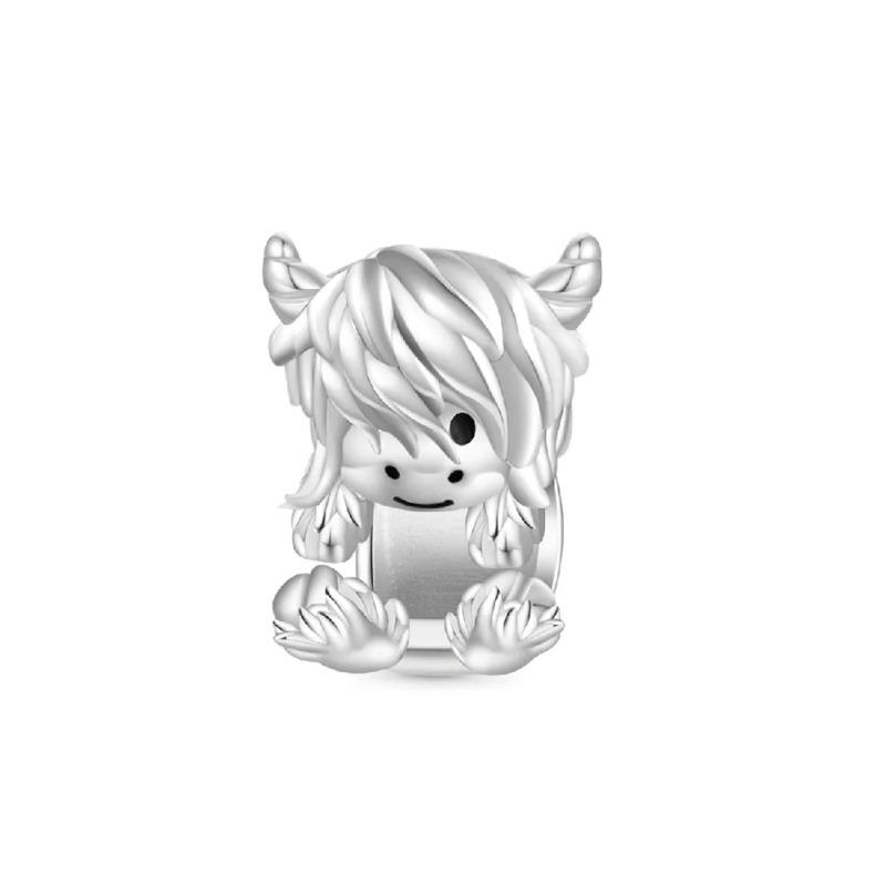 New 925 Silver Heart Bow Dog Palm Turtle Elephant Bead Pendant Charm for DIY Bracelet Jewelry
