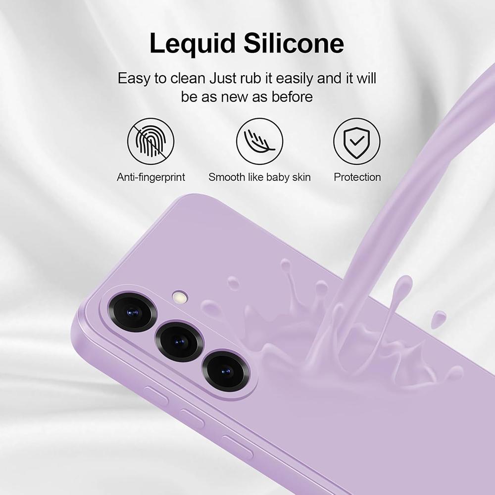 Samsung S25 Edge S24 S23 S21 S20 FE S22 Ultra Plus İçin Düz Kare Silikon Yumuşak Kılıf Lüks Mat Kapak Coque Fundas