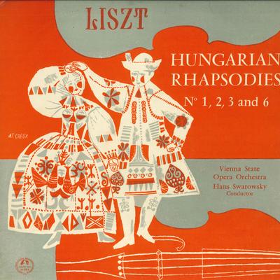 LP Record HANS SWAROWSKY/ORCHESTRA OF THE VIE - Liszt/Hungarian Rhapsodies No.1.2.3 M2189 CONCERT HALL 1961 Japan Classical Used