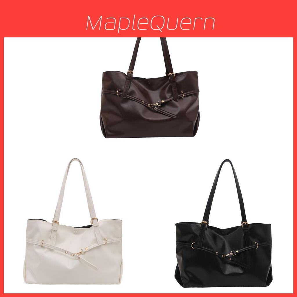 Vintage Womens Large Capacity Tote Bag With Pu Material For Daily Use