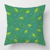 Nordic Fall Home Decor Autumn Throw Pillow Case Sofa Cushion Cover Modern Leaf Plant Green