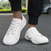 Flache Herrenschuhe Sommer Atmungsaktive Casual Sneakers Für Männer Neue Mesh Bequeme Weiße Wanderschuhe Vulkanisierte Sneakers Schuhe Damen