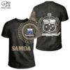 Polynesian  3D Printing Vintage Polynesian Island Samoa Tattoo Tribal Flag Men
