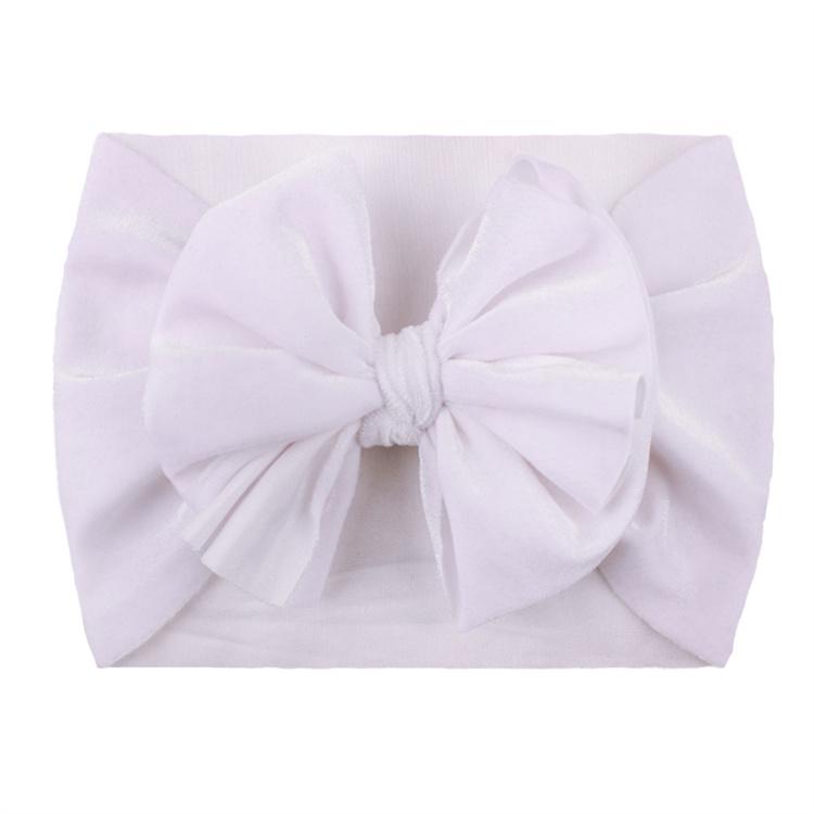 Super Soft Velvet Baby Headbands for Newborn Girls Elegant Bow Hair Accessories Wrap for Toddlers