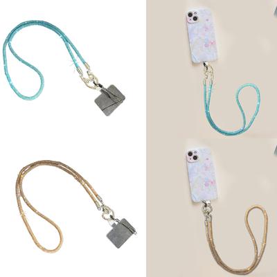 Strass Steentjes Crossbody Telefoon Lanyard Verstelbare Lengte Mobiele Telefoon Ketting Kleurrijke Kristal Sleutelhanger Accessoire voor Dagelijks Gebruik