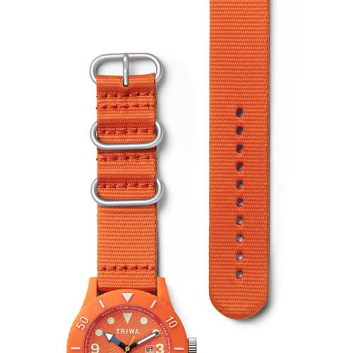 TRIWA/TRIWA Men's & Women's (Unisex) Time for Oceans Submariner Orange Watch, TIME FOR OCEANS SUBMARINER NEMO TFO203-CL150512, Officially Imported, Sw