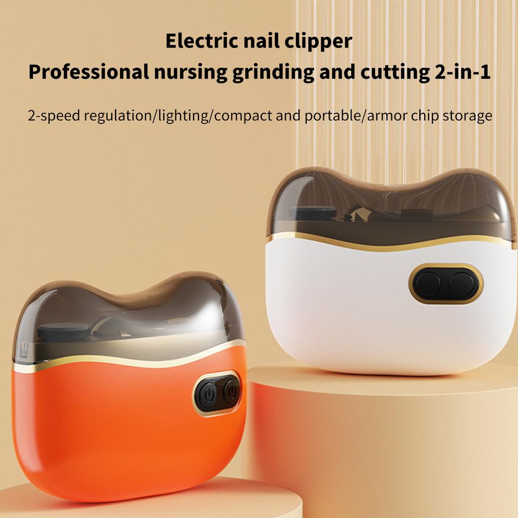 Electric Nail Clipper For Precise Trimming With LED Light And Quiet Operation Portable Beauty Tool For Home Salon Use