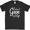 I Don't Give A Sip T-Shirt Funny Coffee Caffeine Office Humor Text Tee