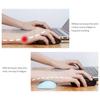 Soft Silicone Mouse Wrist Pad Mice Wrist Rest Ergonomic Silicone Wrist Support Mouse Pad Hand Pillow Cushion Black