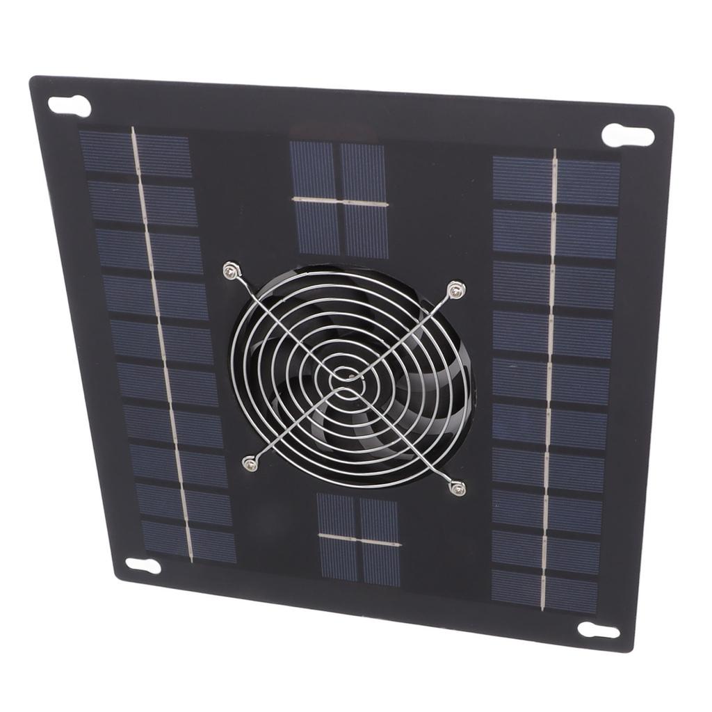 40W Solar Panel Fan Kit Portable Solar Powered Waterproof Fan With Protective Mesh Exhaust For Pet