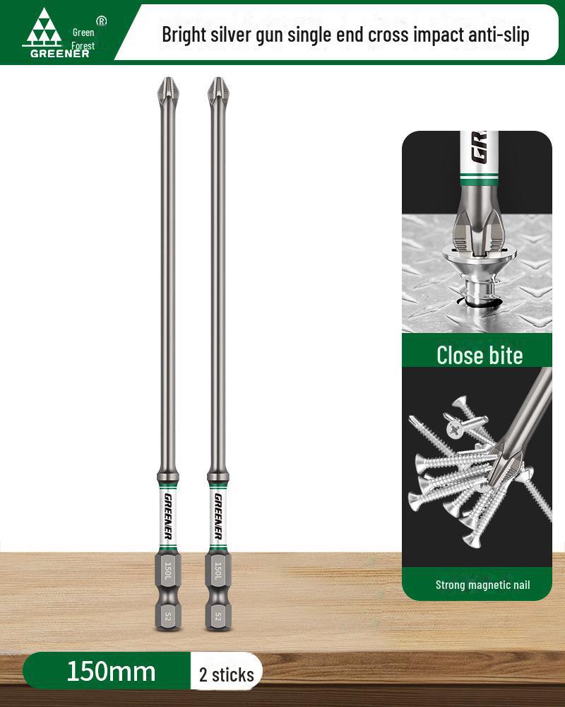 Green Forest Magnetic Non-slip Electric Screwdriver & Flashlight Drill Set