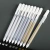 White/Gold/Silver Ink Marker Pen 0.7mm Nib Paint Marker Simple Highlighter Gel Pen  Sketching
