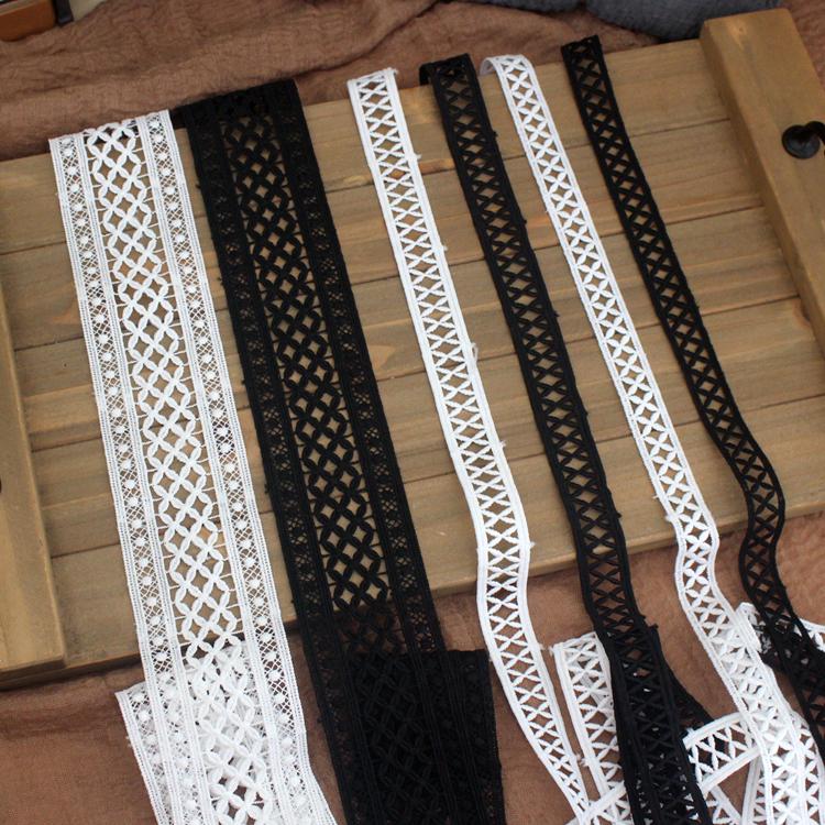 Hollow Milk Silk Lace Trim for DIY Shoulder & Waist Belt Decoration